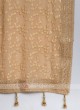 Classy Dark  Beige Color Chiffon Dupatta